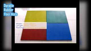 Duurzame vloermatten van houtnerfrubber, 10-50 mm dik