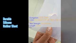 Siliconenrubberplaat 3 mm Treksterkte 7,5-12,0 MPa