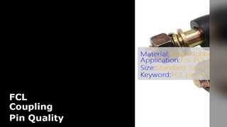 FCL-koppelingspen ISO 9001 Metaalrubber Standaardgrootte