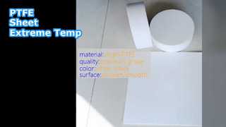 PTFE-plaat 20-30Mpa Wit Zwart Hoge temperatuur
