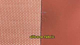 T0,75 mm x B1m x L10m Rode glasvezelstof met siliconencoating (Rogers-stijl)