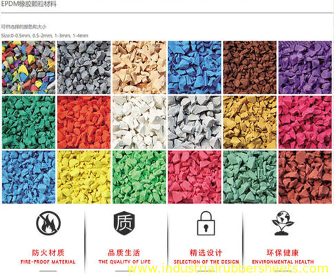 2-4mm Virgin EPDM Rubber Granules with 70 Shore A Hardness for Industrial Use