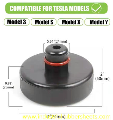 Custom OEM Black Silicone Rubber Bumper Pad for Shock Absorption Car Jack Protector