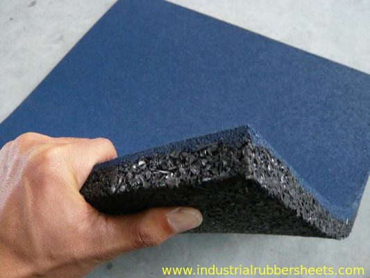 Gevulkaniseerd rubberen mat en plaat met 10-50 mm dikte voor antislip schokabsorberende vloeren