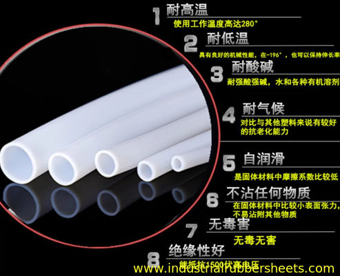 Id1mm X Od2mm X 100m Witte PTFE slang voor hoge temperatuur