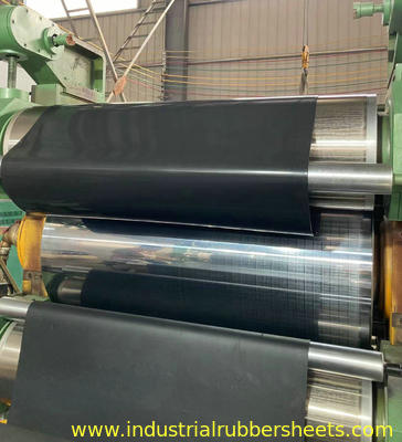 High Temperature Rubber Sheet with Tear Strength ≥25N/mm, Length 10m-20m, and Oil Resistance for Industrial Applications